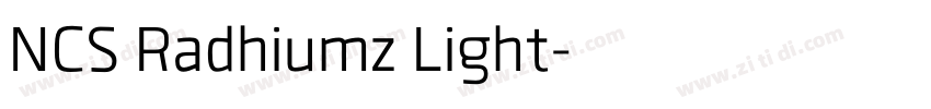 NCS Radhiumz Light字体转换